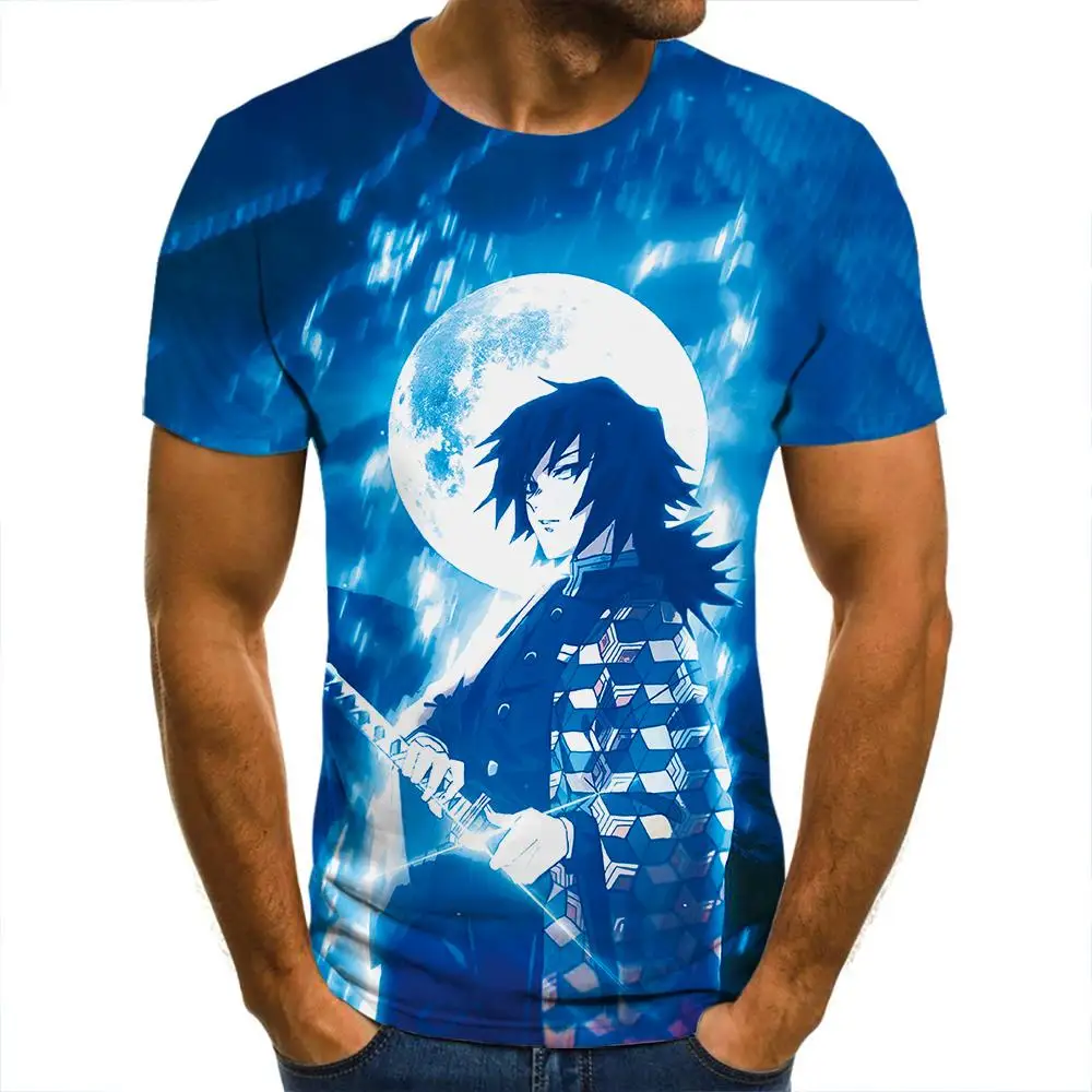 

3d T -Shirt Demon Slayer Water Clothing Men Women Children Short Sleeve Cool Tees Fashion Casual Summer Boy Girl Kids Streetwear
