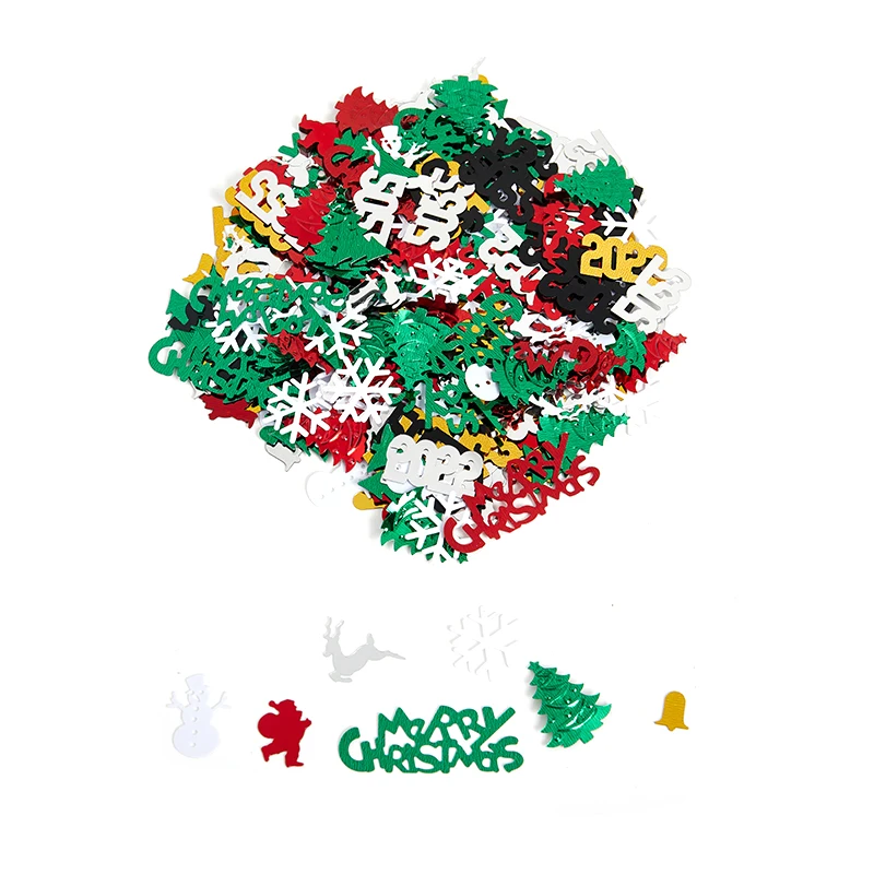 

15 г/пакет 2022 с новым годом смешанные цвета золотой серебряный конфетти товары Вечерние