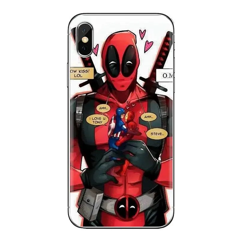 TPU Cases Marvel Avengers Superhero Deadpool For Huawei P Smart Y6 P8 P9 P10 Plus Nova P20 Lite Pro Mini 2017 SLA-L02 SLA-L22 2i |
