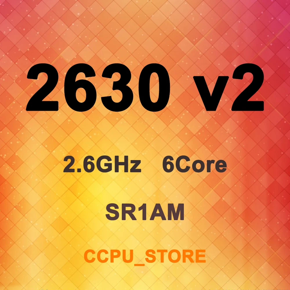 Ксеон E5 2630 v2 SR1AM 2 6 ГГц 6Core 12 нитей 15 Мб 80 Вт LGA2011 X79 Процессор процессор|Компьютерные