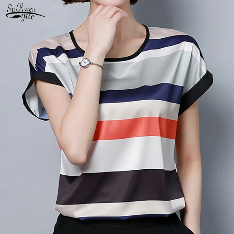 Blusas Femininas размера плюс Женские топы и блузки 2021 Повседневная шифоновая блузка в