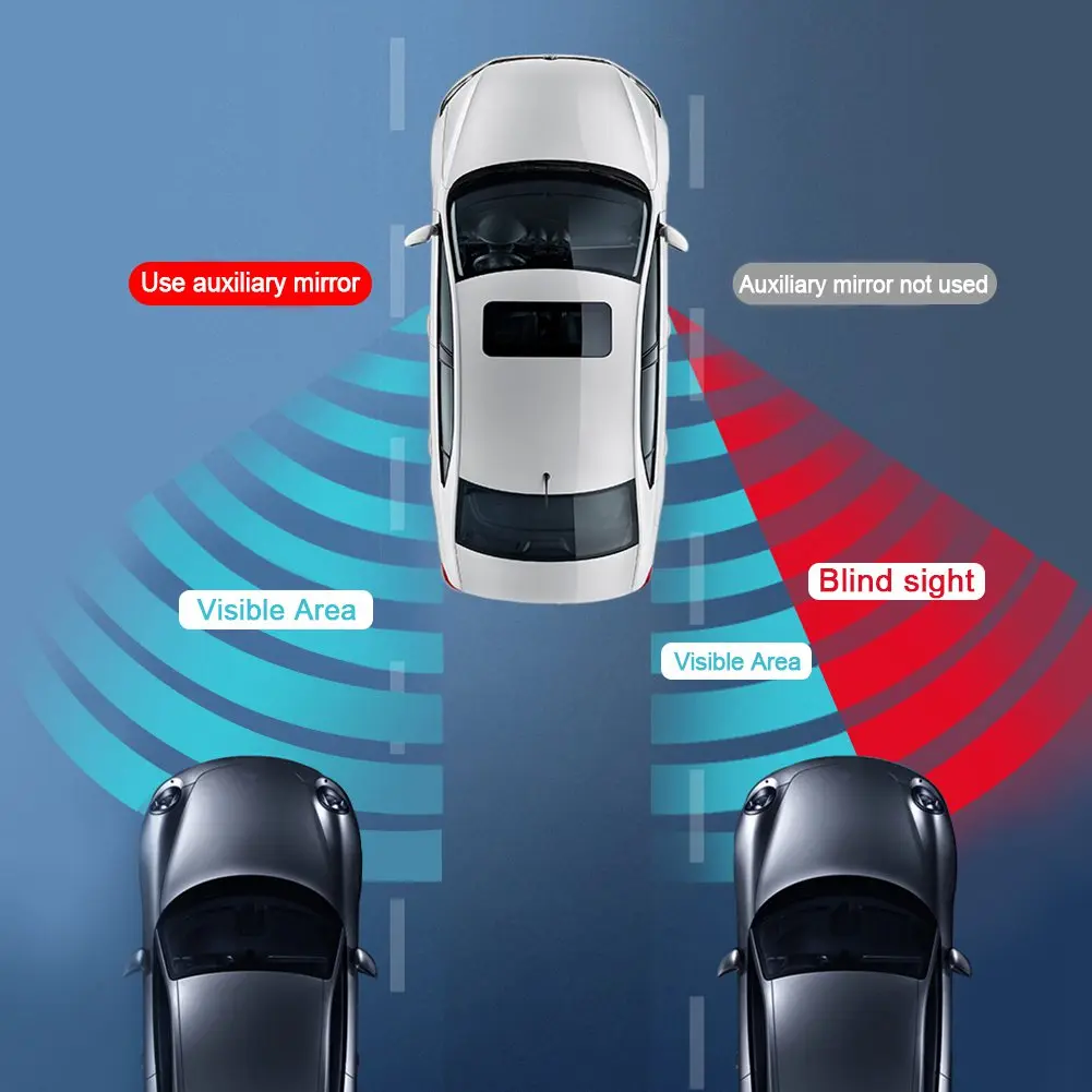 AuMoHall 1 пара широкоугольное Выпуклое Автомобильное зеркало заднего вида зеркала