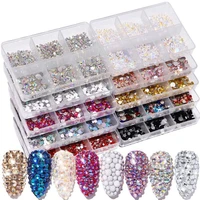 ss6 ss20 nail art rhinestone flat back shiny crystal nail charms 900 1000pcs diy jewelry diamonds design manicure accessoriesp6