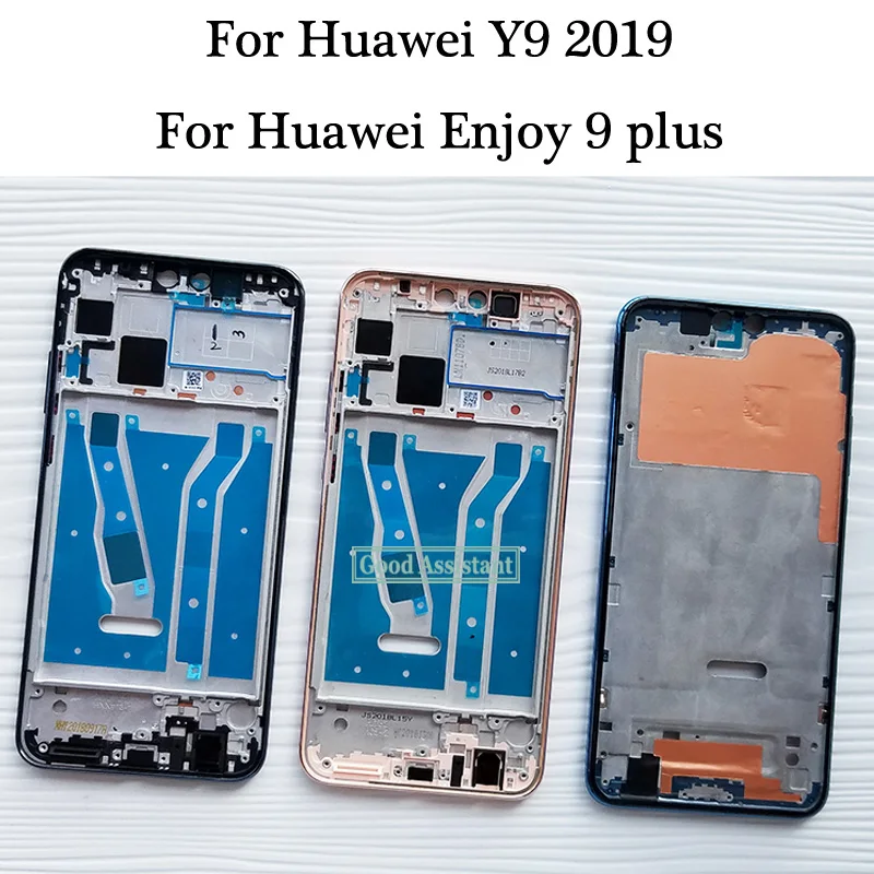 Оригинальная передняя панель корпуса для Huawei Y9 2019/Enjoy 9 plus ЖК дисплей лицевая