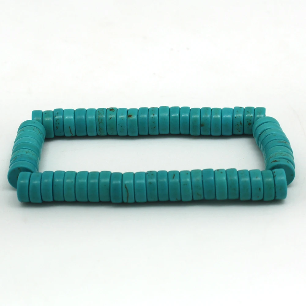FFWFF сделай сам натуральный камень регулируемый браслет бирюза пара браслетов