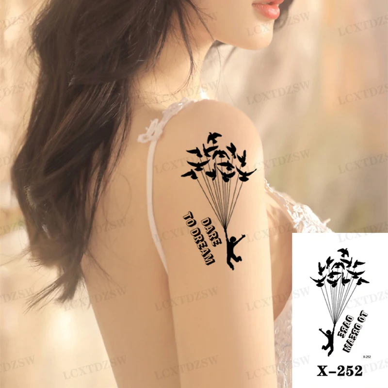 Male And Female Temporary Tattoo Stickers,Flowers,Pistols, Smiley Face False Tattoos,Waterproof And Durable,1 Piece Of 10.5 *6CM