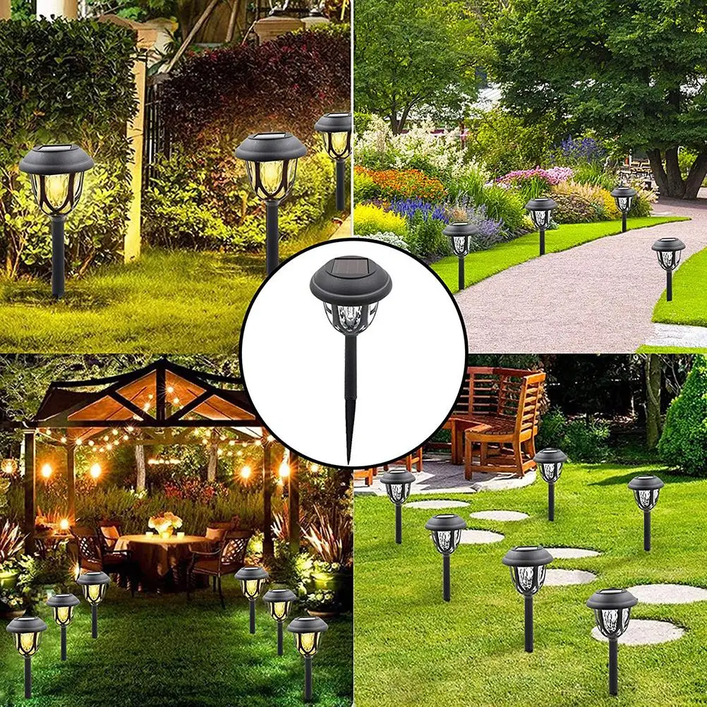 

6 шт. Солнечный садовый светильник уличный Водонепроницаемый Солнечный садовый светильник путь светильник украшения светильник на солнечн...