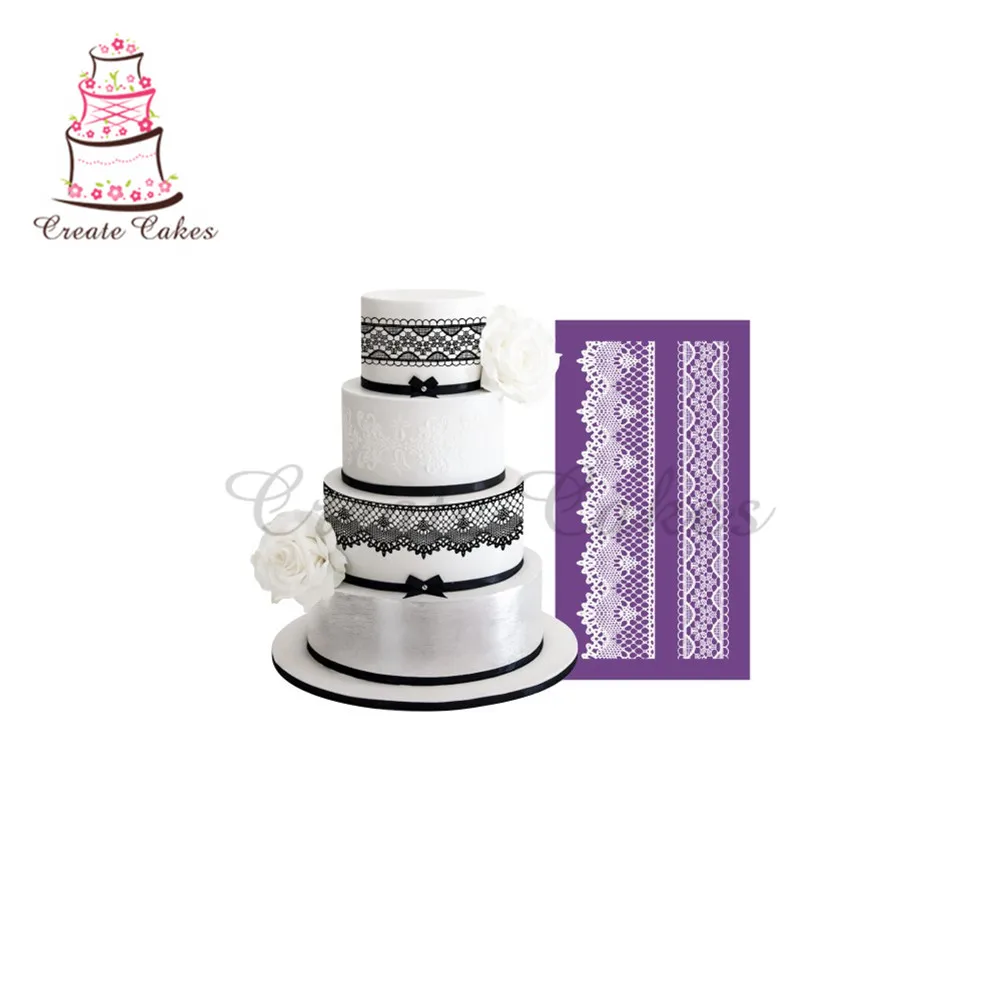 Дворцовый стиль кружева трафарет для торта дизайн форма свадебного сетчатый
