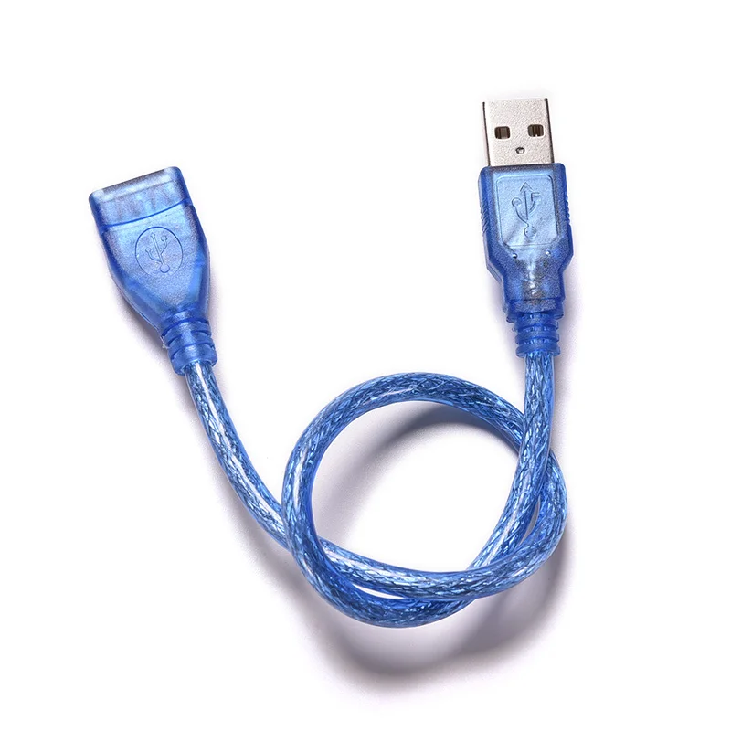 

30cm USB 2.0 Male To Female Extension Cable High Speed USB Extension Data Transfer Sync Cable For PC