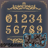 new metal cutting dies scrapbooking different kinds of numbers diy album paper craft embossing stencil decoration 8956mm