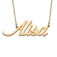 alisa custom name necklace customized pendant choker personalized jewelry gift for women girls friend christmas present