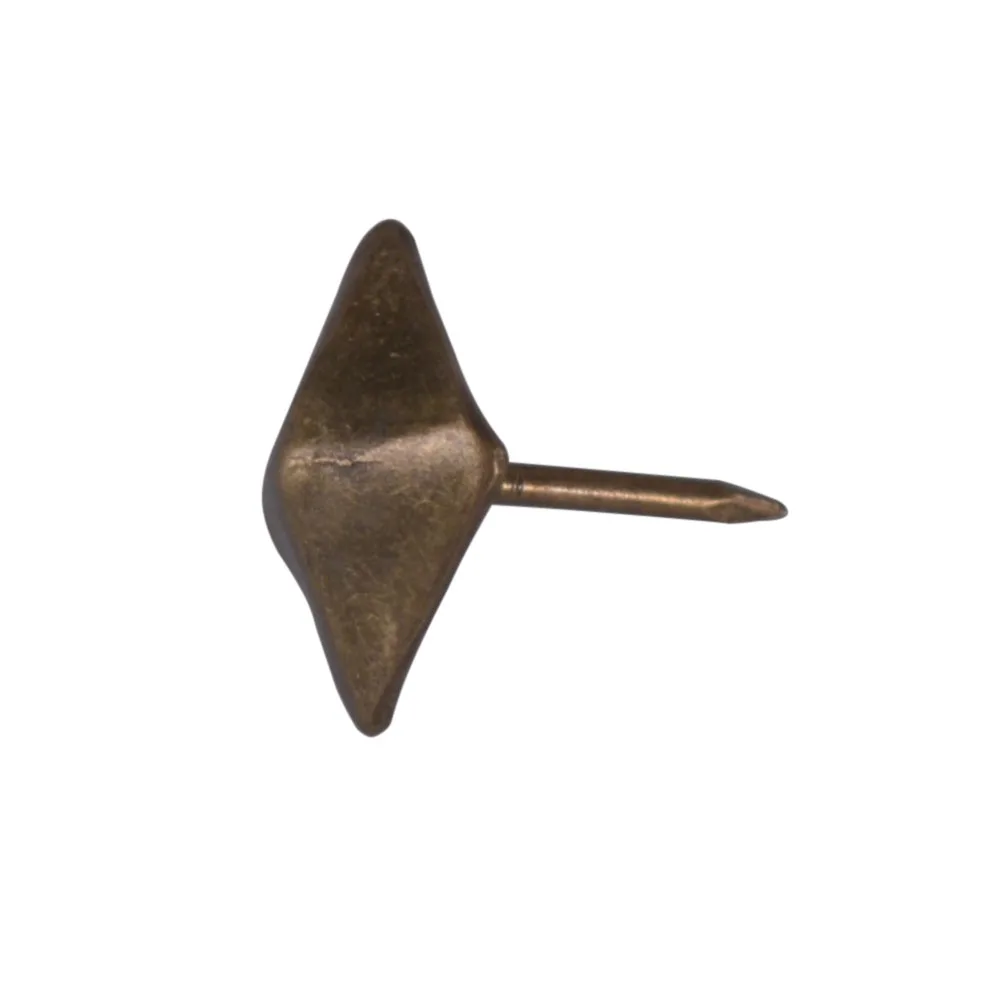Набор из 100 заменяемых бронзовых античных квадратных шпилек в виде пирамиды