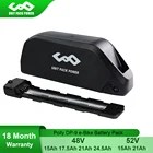 Polly DP-9 батарея для электровелосипеда 48V 24.5Ah 15Ah 18Ah 21Ah 52V 21Ah Samsung литиевая батарея для двигателя 1000W 750W 500W