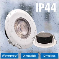 led downlight dimmable 5w waterproof ac 85 265v recessed spot lamp round indoor bathroom ultra thin led lamps warm cold white