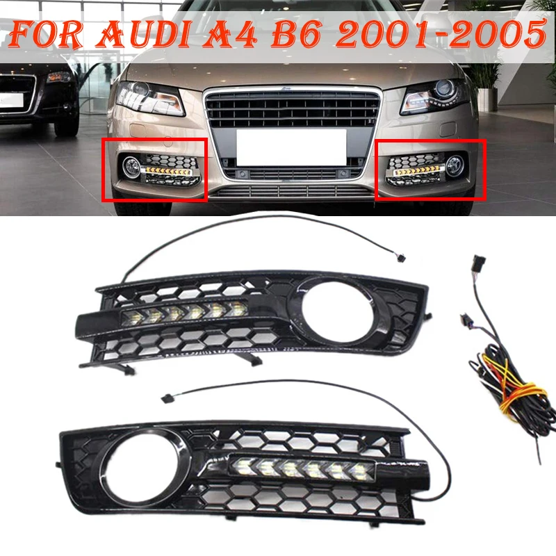 Решетка для передних противотуманных фар автомобиля светодиодная подсветильник