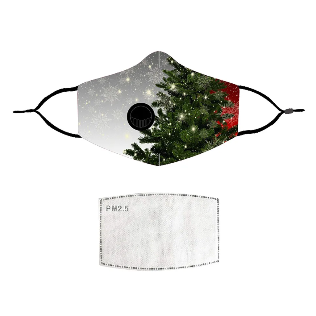 

Kids Children Face Mask 7pcs Fashion Christmas Print Ear-hook Mask Reusable And Washable Cotton Mouth Mask Mascarillas #Z