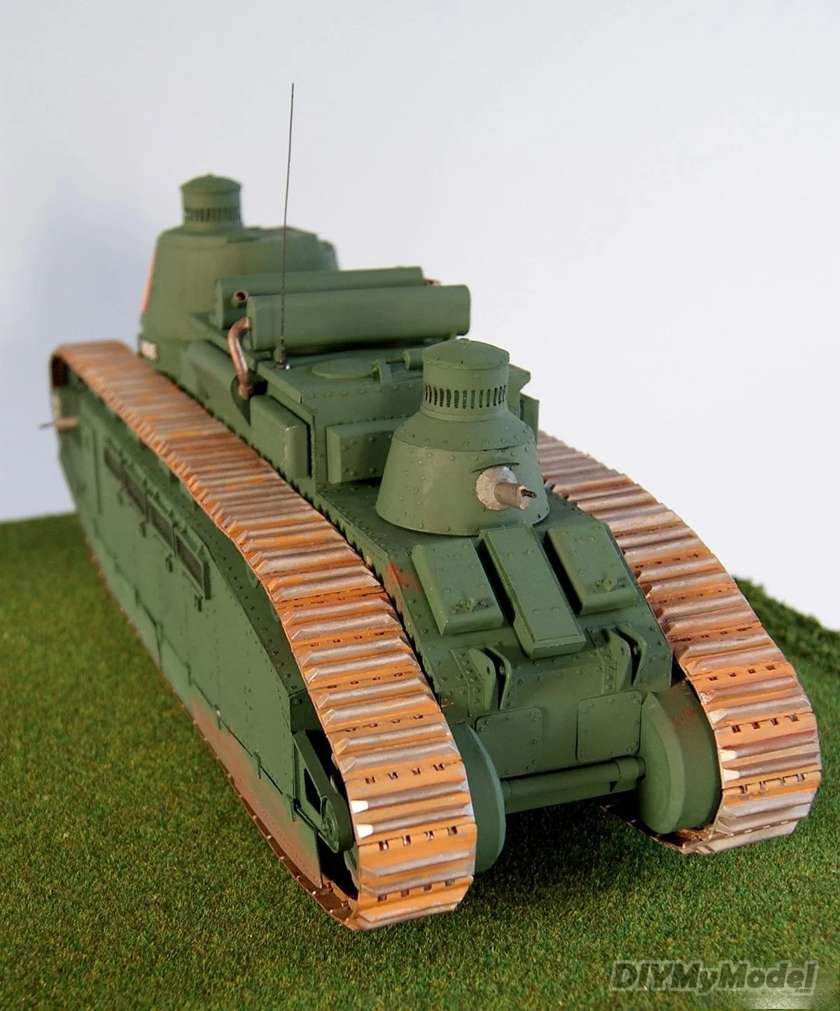 DIYMyModeI-tanque pesado de FCM 2C para manualidades, KIT de modelo de papel hecho a mano, rompecabezas de juguete, accesorios de pel&iacute;cula para regalo-3