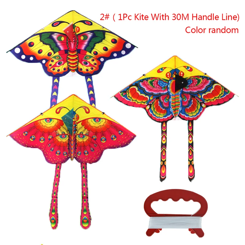 

Красочные уличные спортивные бабочки, летающий воздушный змей со шнурком, детские игрушки для игр, 90*50 см