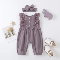 baywell summer baby romper clothing newborn infant baby girl rompers jumpsuit lace sleeveless garment romper headband outfits