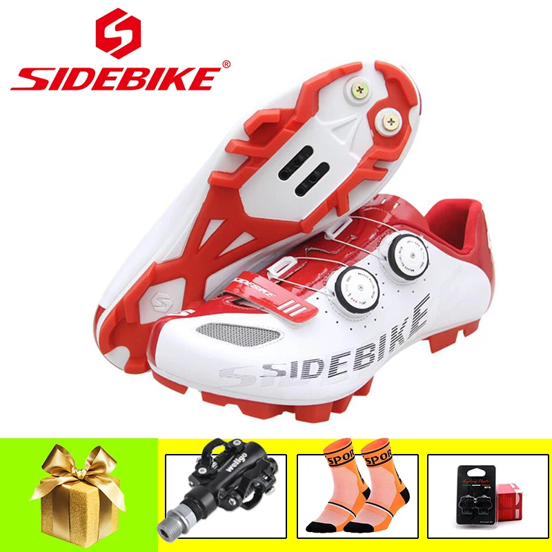 SIDEBIKE 2019 Для мужчин велосипедная обувь Sapatilha Ciclismo Mtb педали SPD самофиксирующаяся