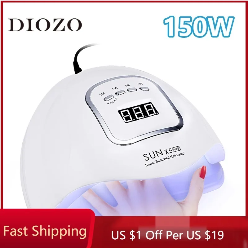 

150W/120W/80W/48W/24W SUNX5 LED Lamp Nail Dryer LEDs UV Ice Lamp For Drying Gel Polish Timer Auto Sensor Manicure Tools