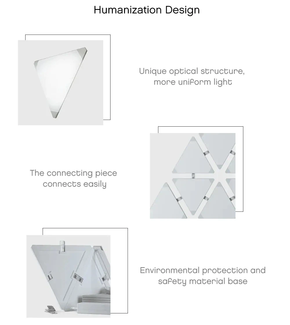 Xiaomi Nanoleaf полноцветный умный нечетный световой щит работает с Mijia для Apple Homekit Google Home настройка на заказ 4 шт./1 коробка