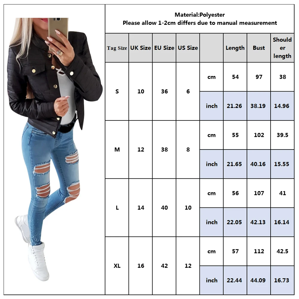 Женские пальто хлопковая осенняя куртка на молнии тонкие базовые модные осенние