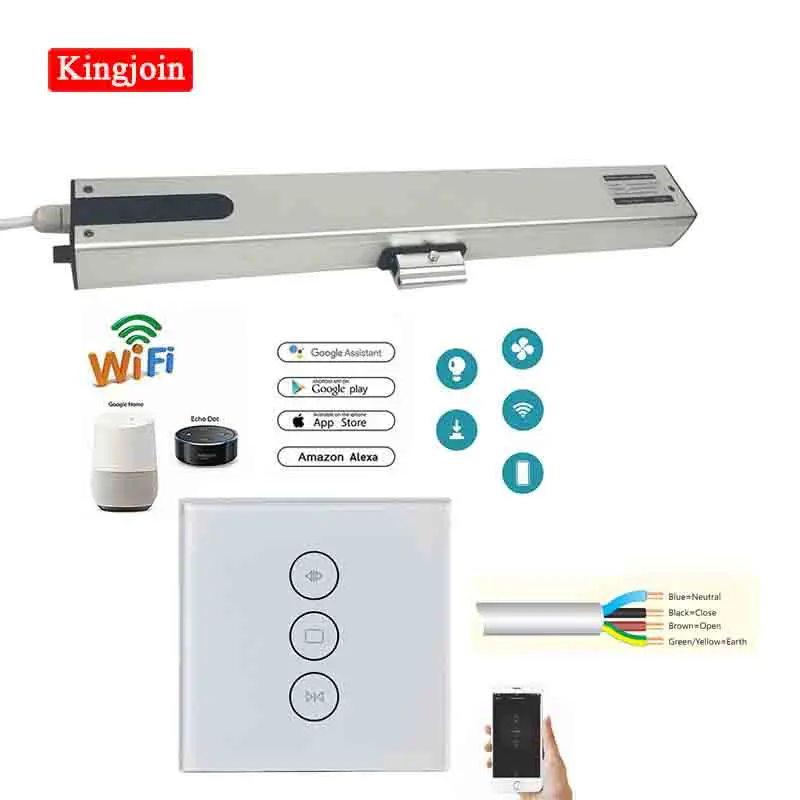 Электрическая открывалка для окон 4 провода с Wi Fi управлением голосом и через Google