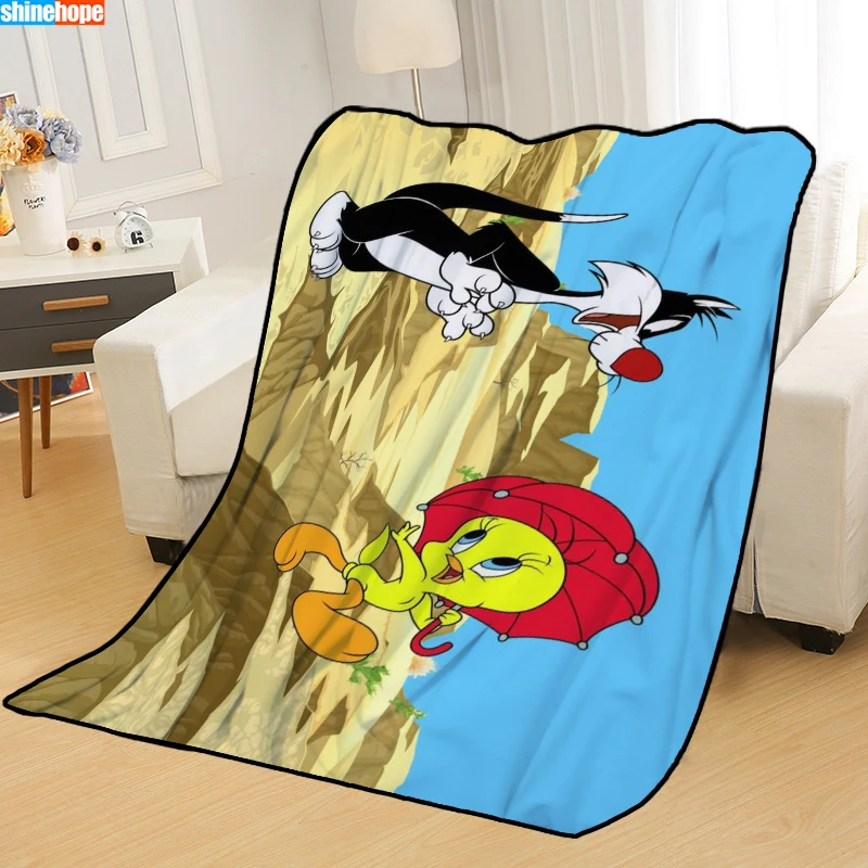 Одеяла на заказ, детское одеяло Tweety Bird, s, мягкое, TR, сделай сам, для украшения картины, для спальни, пледы, одеяло для путешествий - Цвет: 15