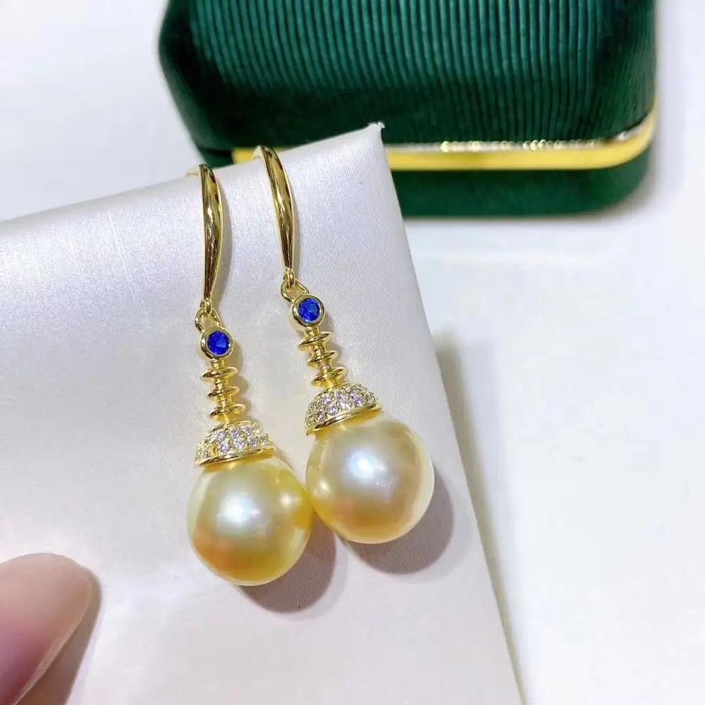 

Trendy 925 Sterling Silver Earrings Mountings Findings Base Mountings Jewelry Parts Accessories for Pearls Beads Jade Crystal