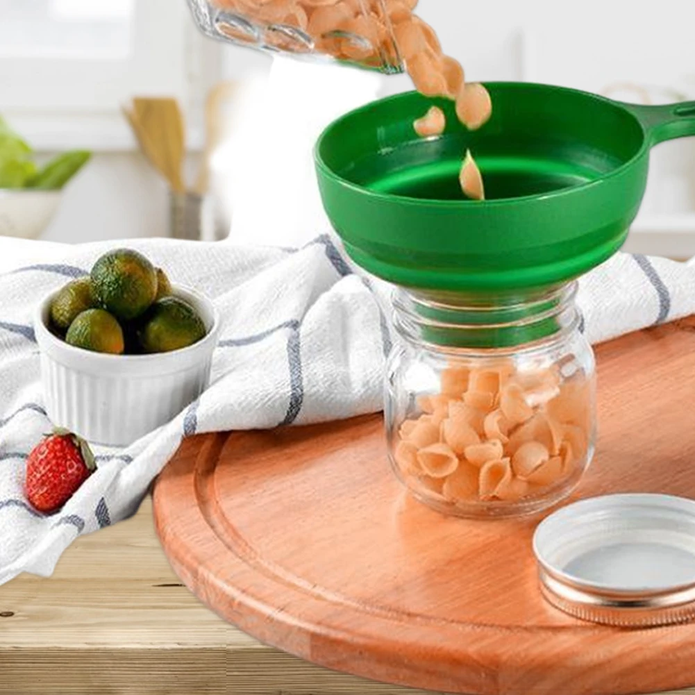 

Silicone Folding Funnels Foldable Funnel Kitchen Tool Folding Portable Funnels Household Liquid Dispensing Kitchen Accessory
