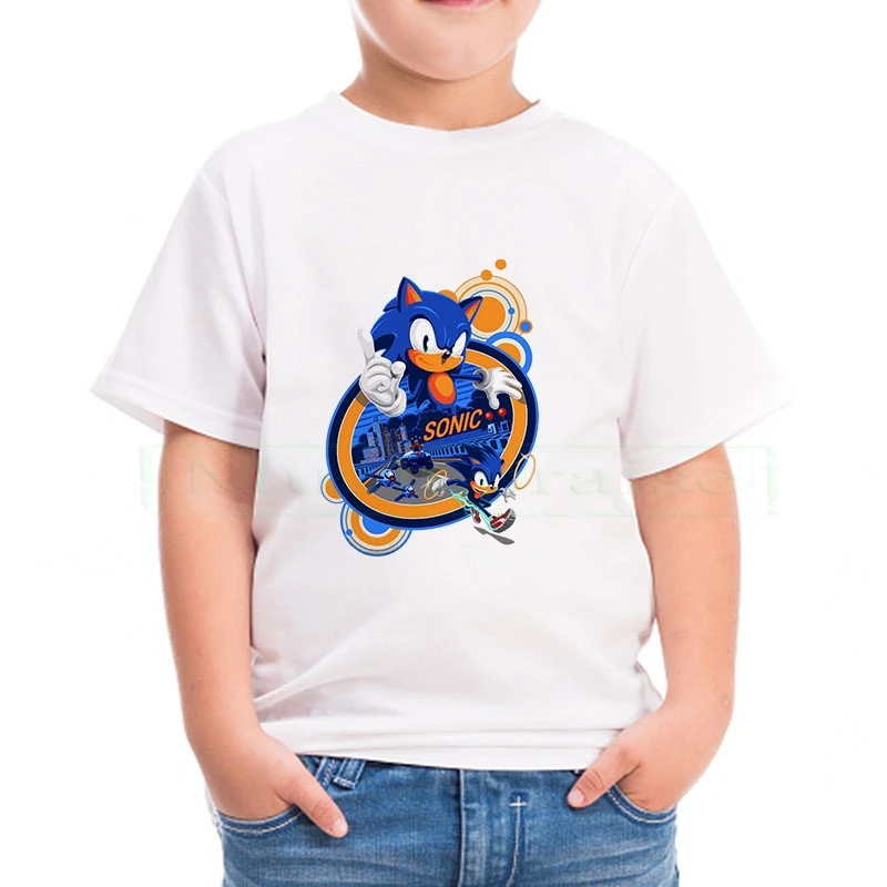 Детские хлопковые удобные футболки с героями мультфильмов Костюм Футболка для