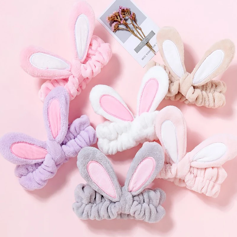 

Повязка на голову из хлопка с кроличьими ушками для женщин и девочек