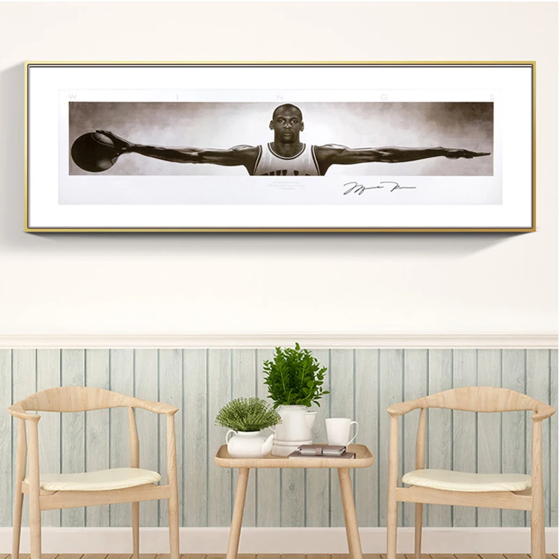 Самоотверженно Michael Jordan крылья Плакаты картина на стену, полотно, Картины для Гостиная живопись на холсте, Wall Art Украшение