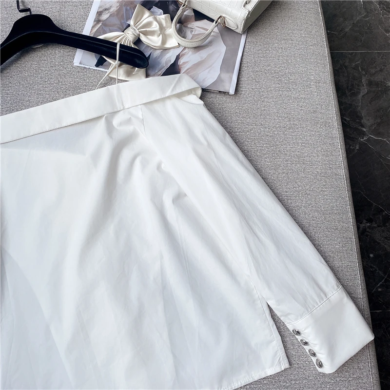 

2021 Summer Autumn New Euro Ins Style Slimming Sexy off-the-Shoulder Tube Long Sleeve Spaghetti-Strap off-Neck Shirt Women Top