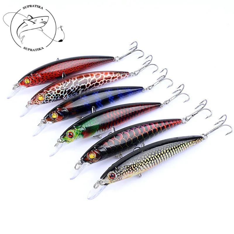 

1Pcs 11cm/13.4g Minnow Sea Fishing Baits Wobblers TopWater Fishing Baits Lure Hard Isca Artificial Pescaria Peche Leurre