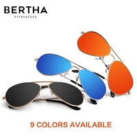 bertha polarized sunglasses unisex anti ultraviolet eyeglasses fashion colorful sunglasses classic pilot driving glasses sp3025