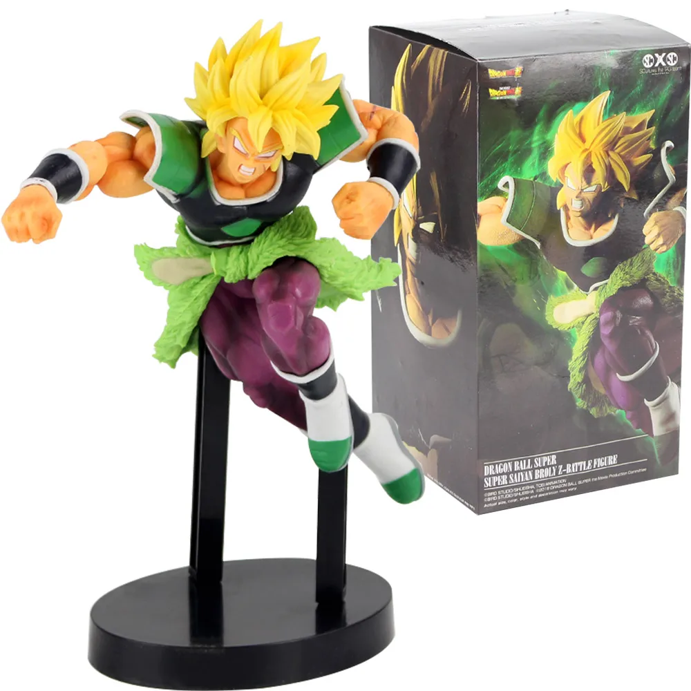 Dragon Ball Z Super Senshi Broly Super Saiyan ПВХ Коллекционная Фигурка фигурки героев «Жемчуг дракона Z» модель игрушки - Цвет: H with box