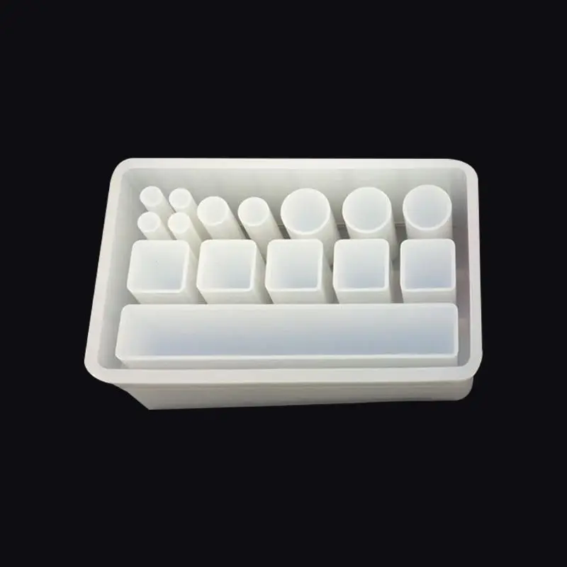 

Lattice Lipstick Storage Box Mould DIY Crystal Epoxy Mold Rectangular Handmade Mirror Jewelry