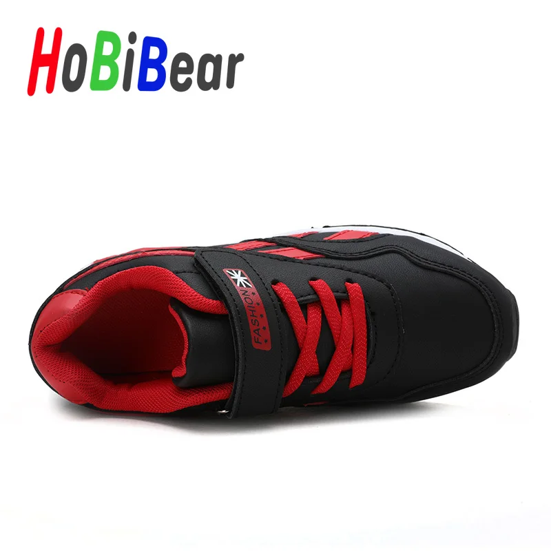 HOBIBEAR/обувь для бега мальчиков детские кроссовки цвет черный красный Роскошные
