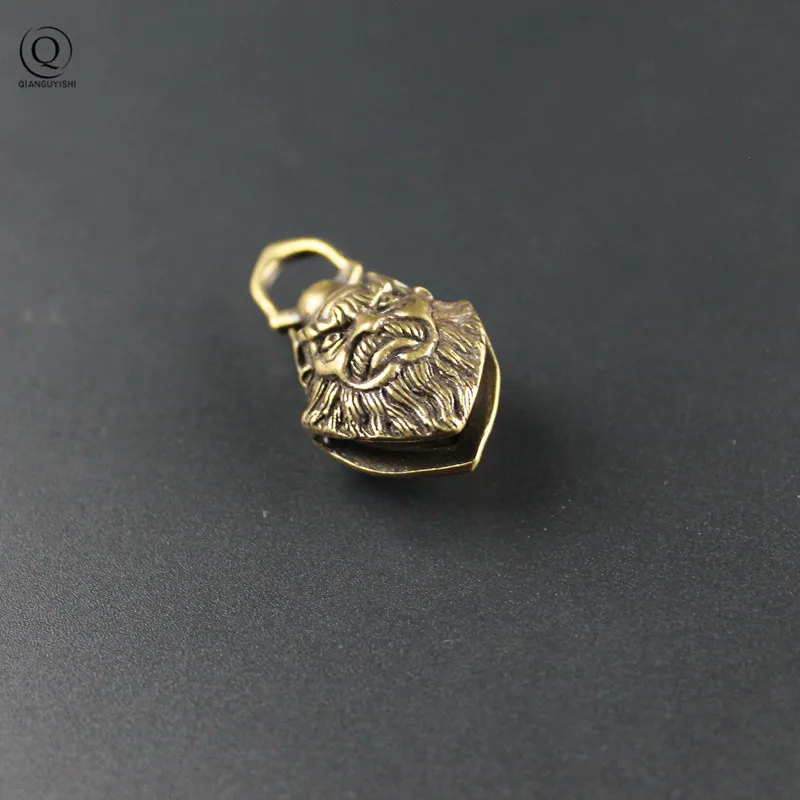 Винтаж латунь Чжун Куй китайский Masterof призрак колокольчик-брелок Подвески