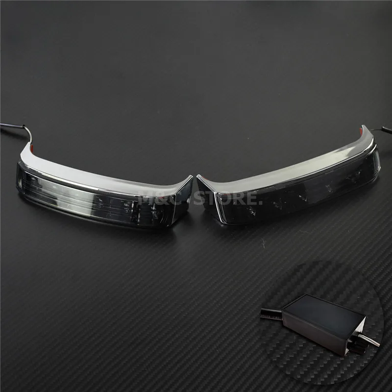 Светодиодная седельная сумка для мотоцикла, светильник для поворота, тормозной светильник для Harley Touring Road King FLHR 14-18 CVO Limited FLHTKSE