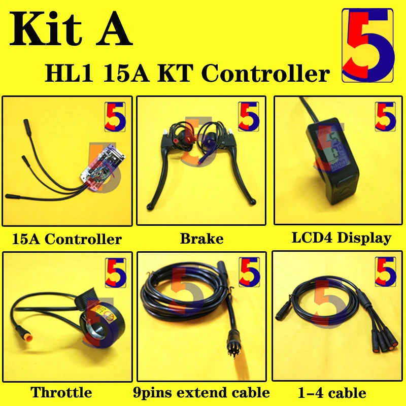 Контроллер KT Hailong 36 В/48 В 15 А-22 А контроллер Polly 22 чехол для батареи и