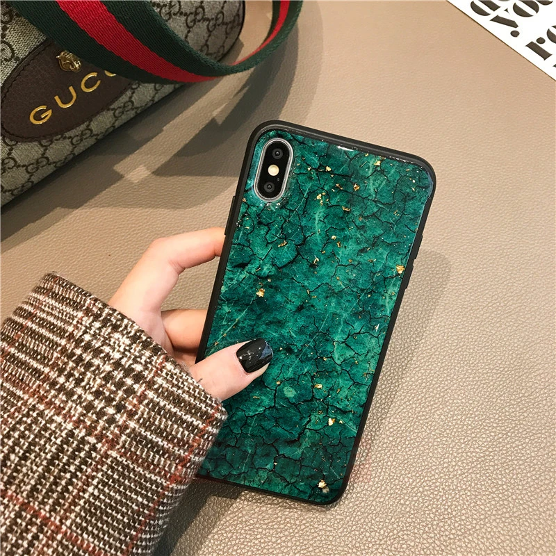 Модный винтажный Чехол для iPhone X XR XS Max роскошный эпоксидный мраморный чехол iphone 8 7