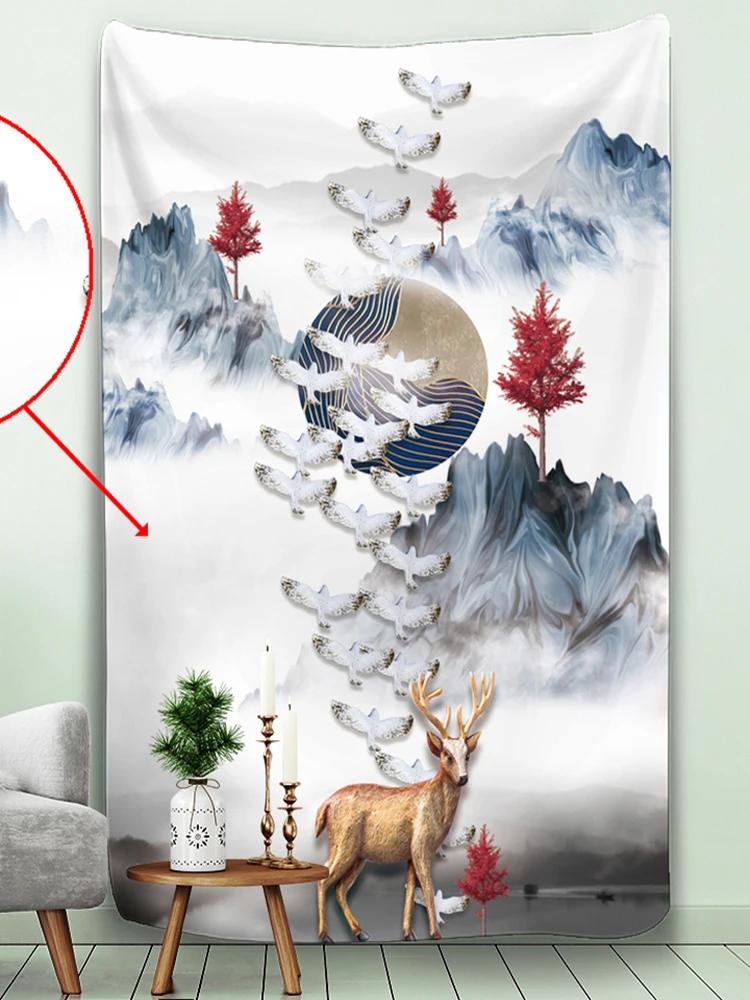 Домашняя гостиная креативное украшение гобелен Фон Ткань Скатерть psychedelic сцена