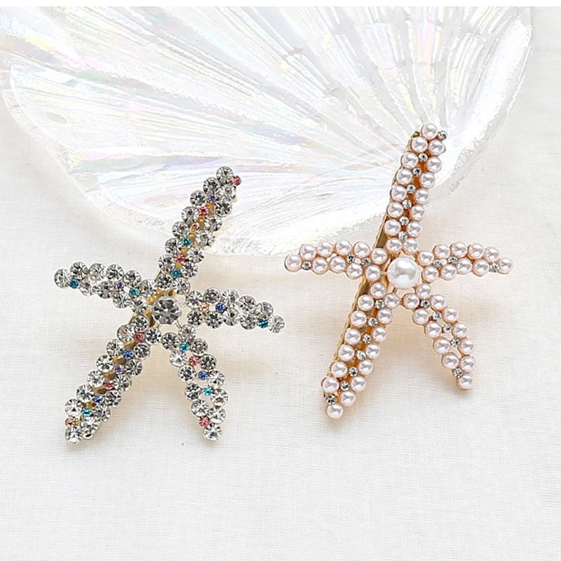19 новинка модные стразы имитация жемчуга заколки морская звезда заколка для