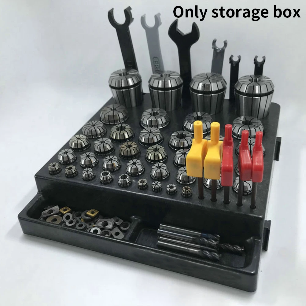 

Collet Chuck Durable Stand Organizer Cutter Probe Lathe Tool Milling Inserts Parts CNC End Collecting Storage Box For Wrench