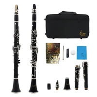 professional exquisite black black 17 key b clarinet with box set orchestral musical instrument gift 67cm