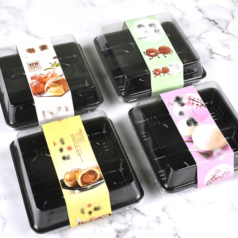 20 шт упаковка коробка одноразовые вынос яичный желток хрустящий десерт четыре