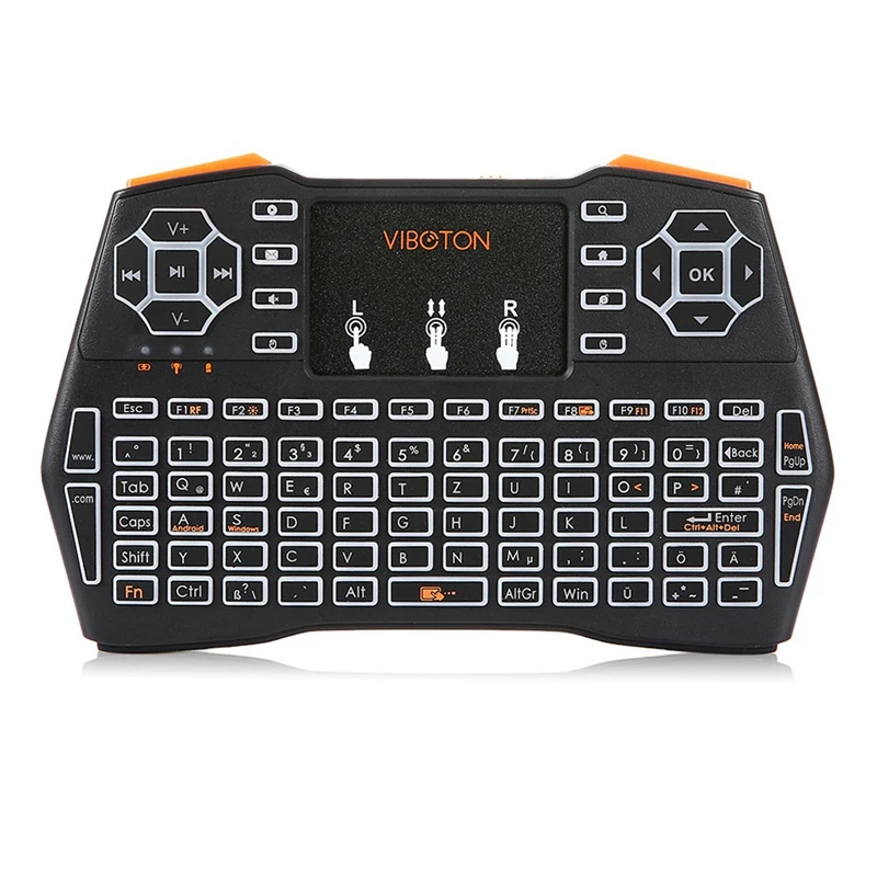 Viboton I8 Plus с подсветкой лошадь гонки лампа немецкая клавиатура мини беспроводная